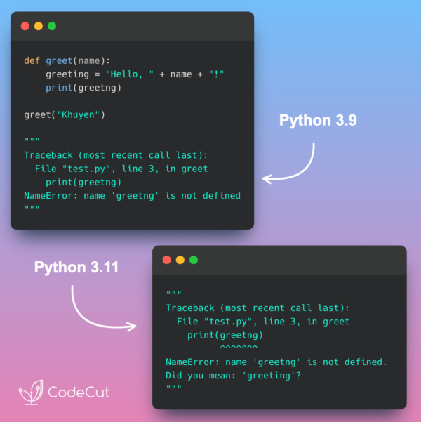 Debug Faster with Python 3.11's Enhanced Tracebacks | CodeCut