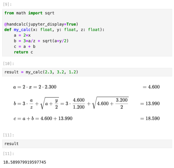 From Python to Paper: Visualizing Calculations with LaTeX Handcalcs ...